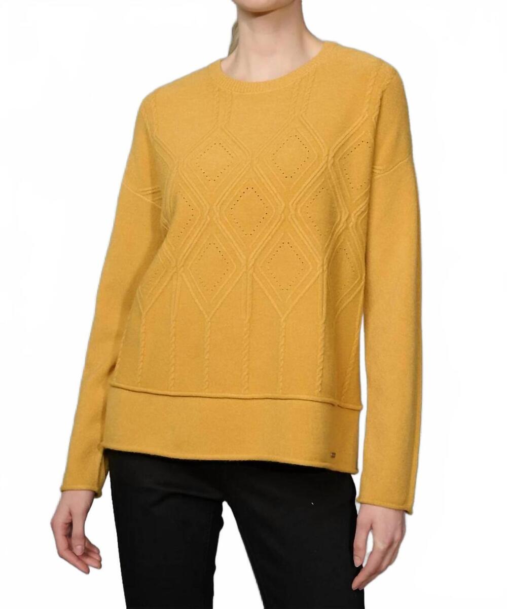 NEW PICADILLY diamond cable top in amber gold